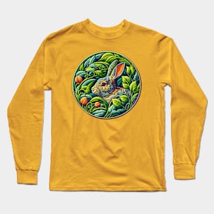 Bunny Hiding in Spring Long Sleeve T-Shirt